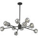Canada 36.5 inch Black Chandelier Ceiling Light